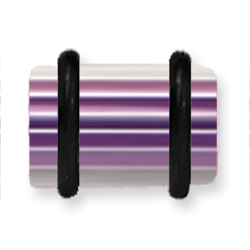 Acrylic Uv Sensitive Layered Plug W 2 Black O-Rings 0G (8.2Mm) 1/2 (13M