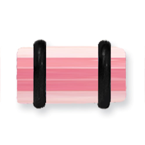 Acrylic Uv Sensitive Layered Plug W 2 Black O-Rings 2G (6.5Mm) 1/2 (13M