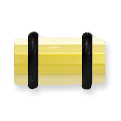 Acrylic Uv Sensitive Layered Plug W 2 Black O-Rings 2G (6.5Mm) 1/2 (13M