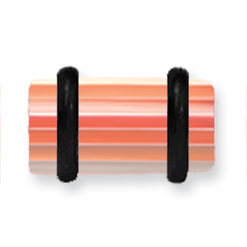 Acrylic Uv Sensitive Layered Plug W 2 Black O-Rings 2G (6.5Mm) 1/2 (13M