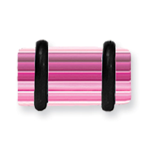 Acrylic Uv Sensitive Layered Plug W 2 Black O-Rings 2G (6.5Mm) 1/2 (13M