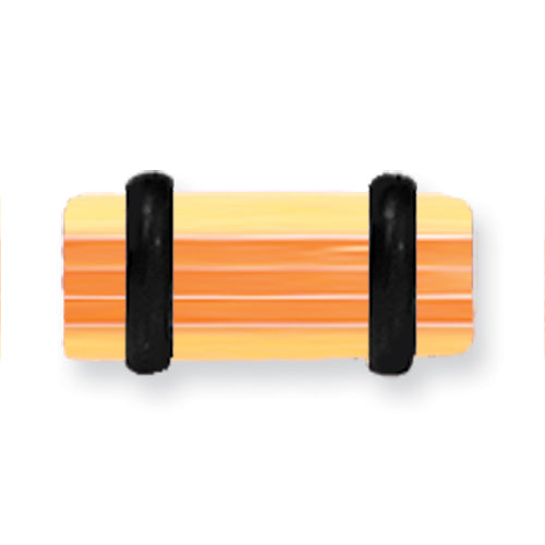Acrylic Uv Sensitive Layered Plug W 2 Black O-Rings 4G (5.2Mm) 1/2 (13M