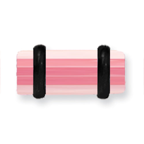 Acrylic Uv Sensitive Layered Plug W 2 Black O-Rings 4G (5.2Mm) 1/2 (13M