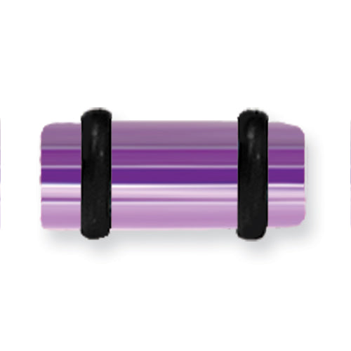 Acrylic Uv Sensitive Layered Plug W 2 Black O-Rings 4G (5.2Mm) 1/2 (13M