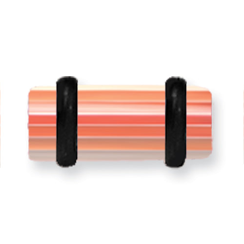 Acrylic Uv Sensitive Layered Plug W 2 Black O-Rings 4G (5.2Mm) 1/2 (13M