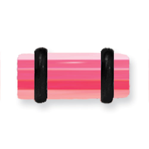 Acrylic Uv Sensitive Layered Plug W 2 Black O-Rings 4G (5.2Mm) 1/2 (13M