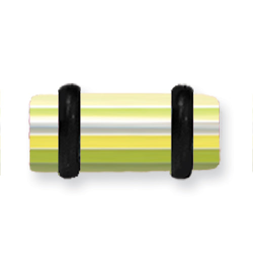 Acrylic Uv Sensitive Layered Plug W 2 Black O-Rings 4G (5.2Mm) 1/2 (13M