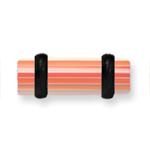 Acrylic Uv Sensitive Layered Plug W 2 Black O-Rings 6G (4.1Mm) 1/2 (13M