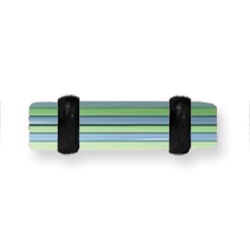 Acrylic Uv Sensitive Layered Plug W 2 Black O-Rings 8G (3.2Mm) 1/2 (13M