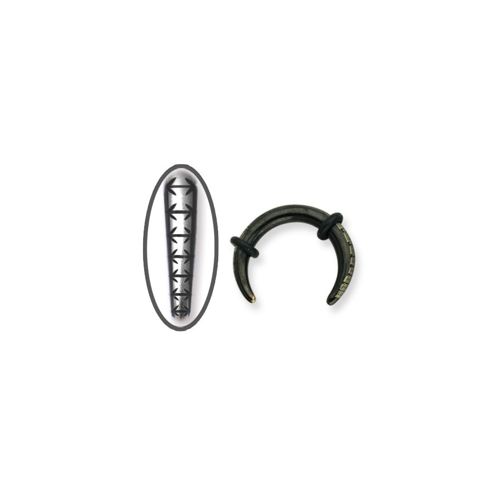 Plated & Laser Etched SGSS Pincher w 2 O-Rings 6G (4.1mm) 1/2 (13mm) Di