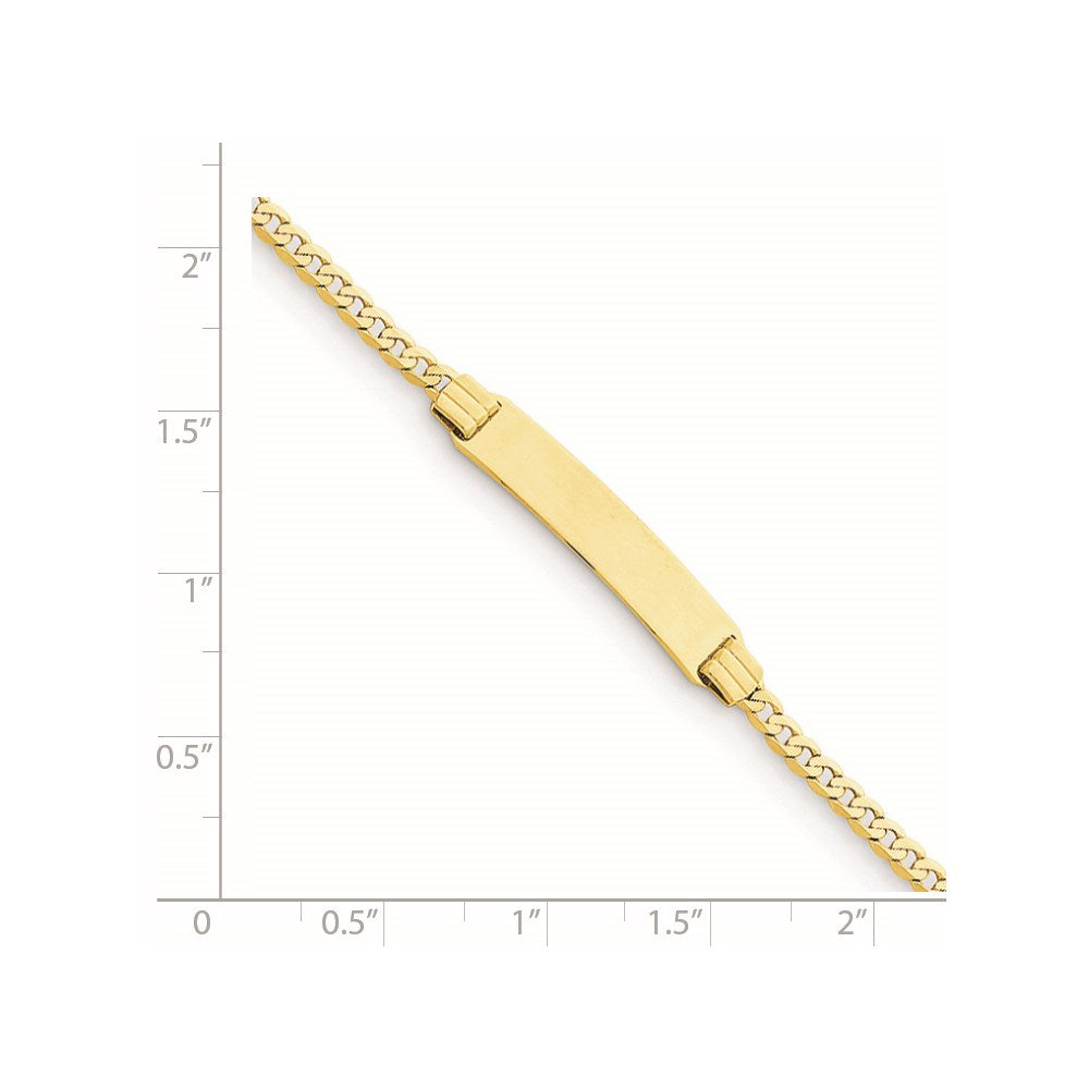 14k Children's Curb Link ID Bracelet