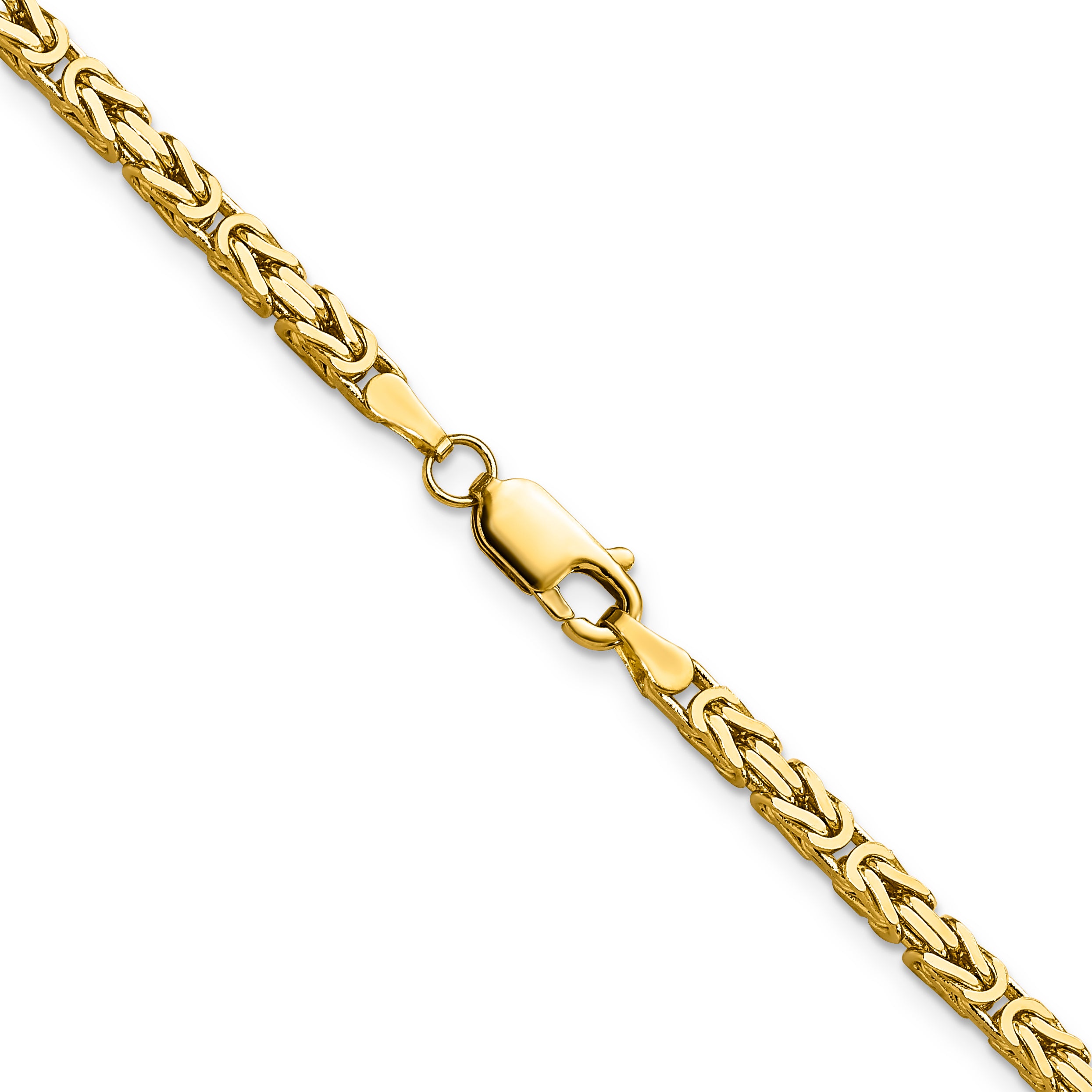 14K 16 Inch 2.5Mm Byzantine With Lobster Clasp Chain