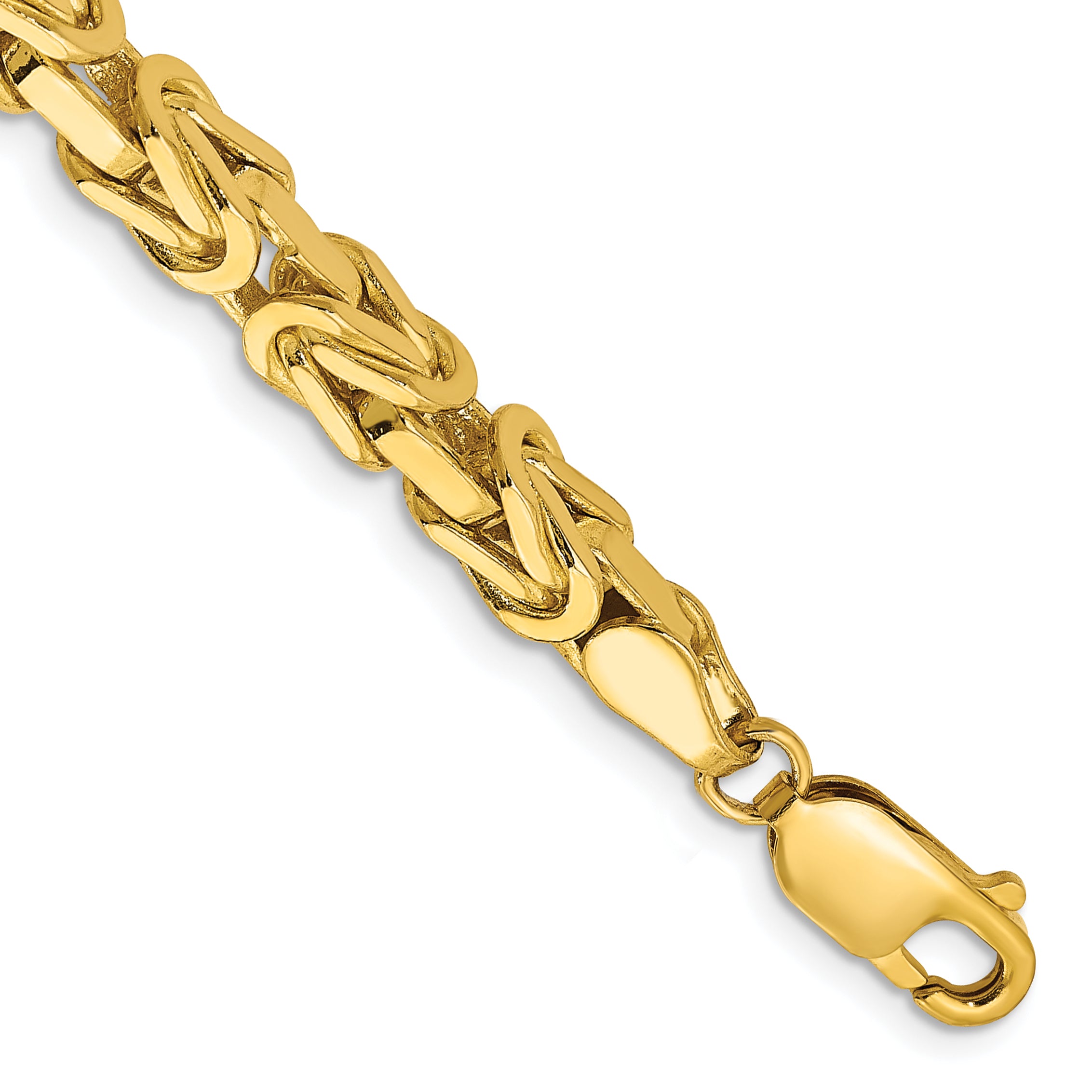 14K 9 Inch 5.25Mm Byzantine With Lobster Clasp Chain