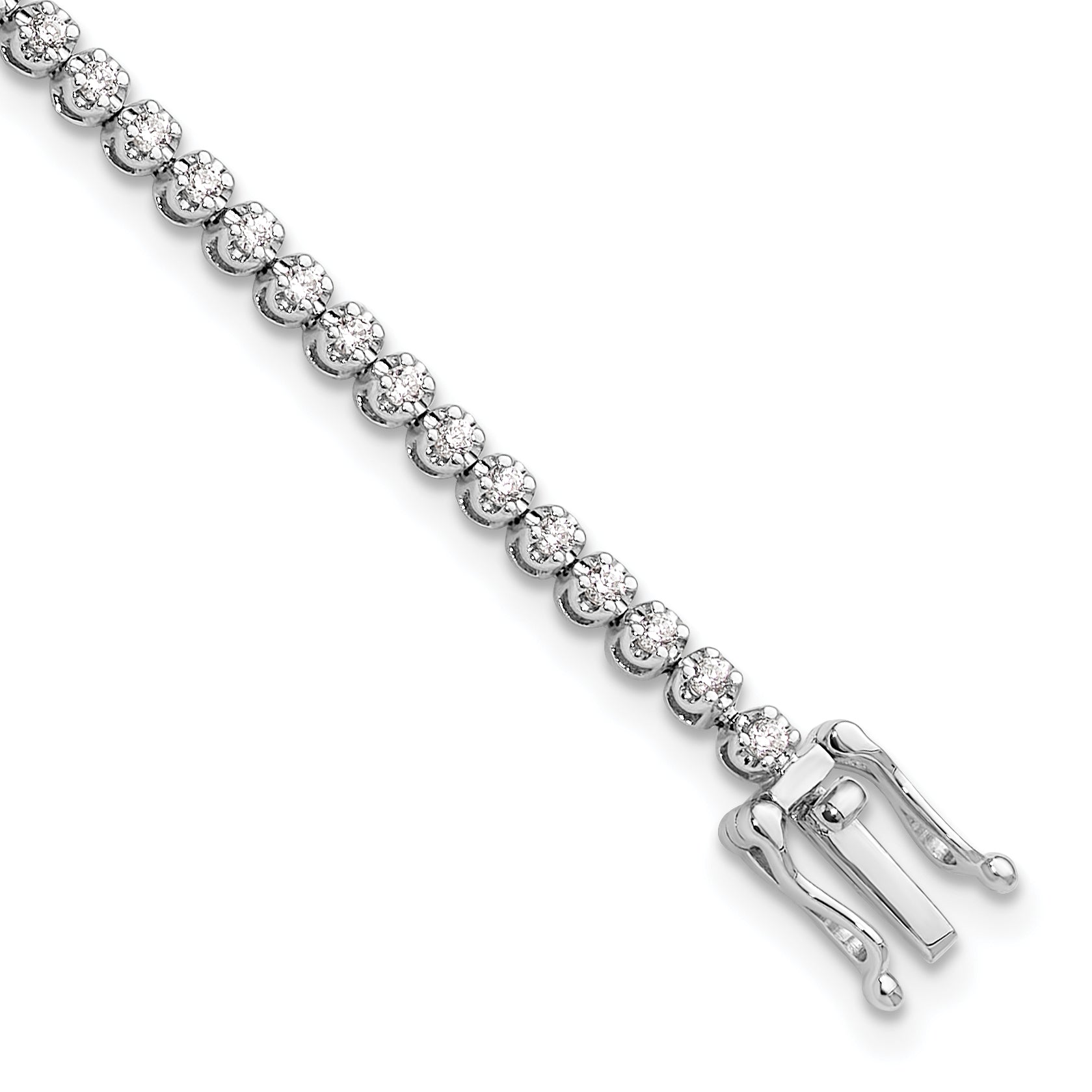 14K White Gold Lab Grown Diamond Vs/Si Fgh Tennis Bracelet
