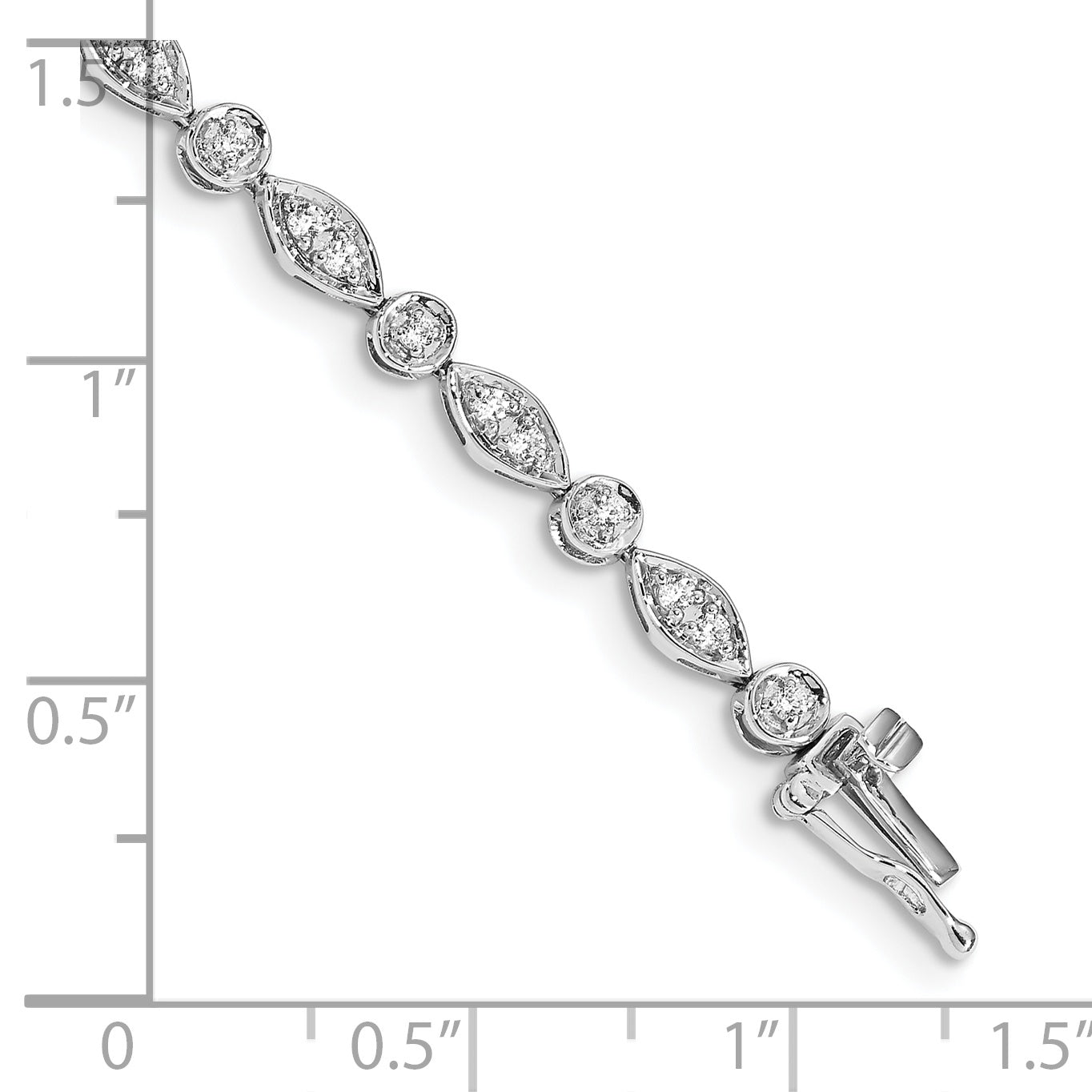 14K White Gold Lab Grown Diamond Vs/Si Fgh Bracelet