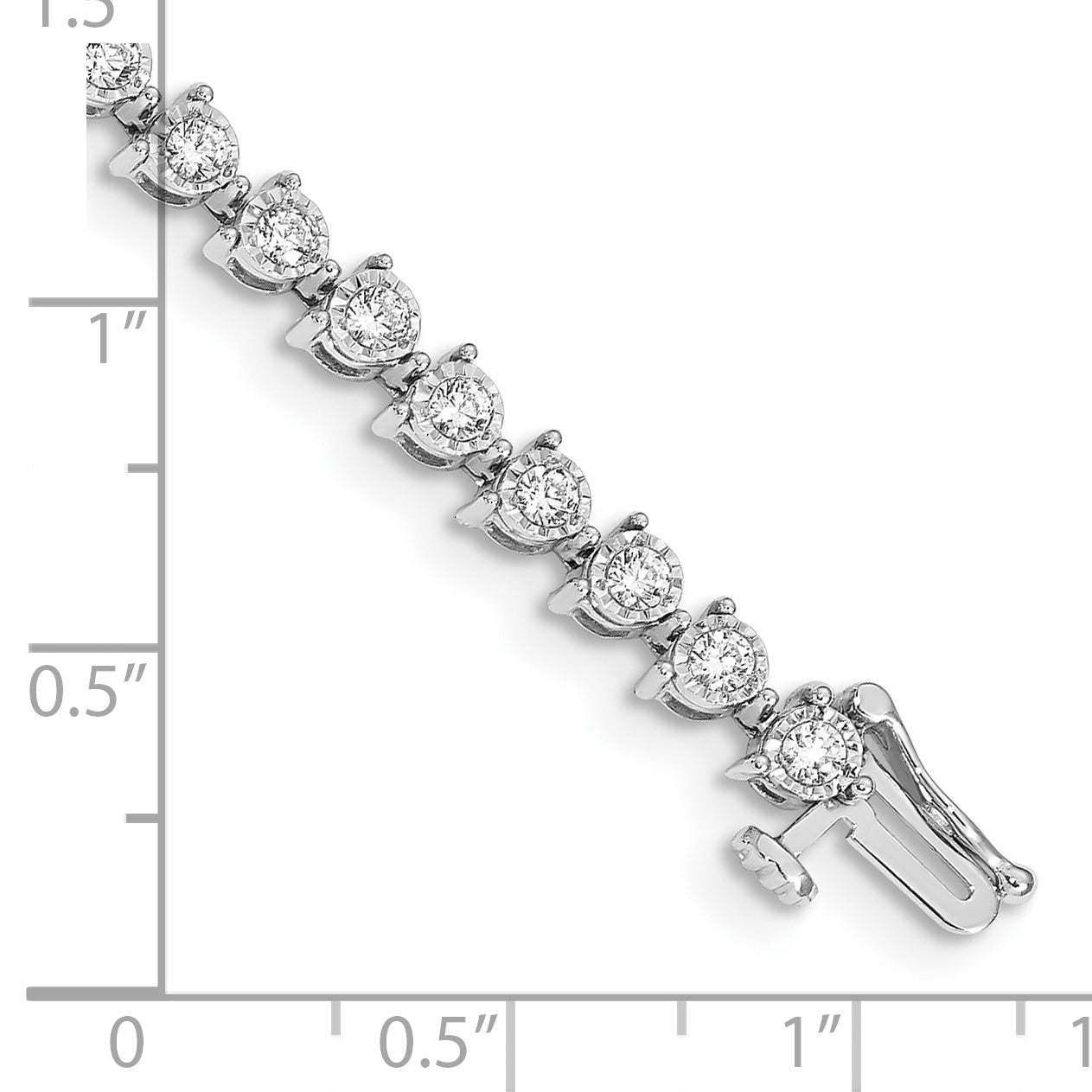 14K White Gold Lab Grown Diamond Vs/Si Fgh Bracelet