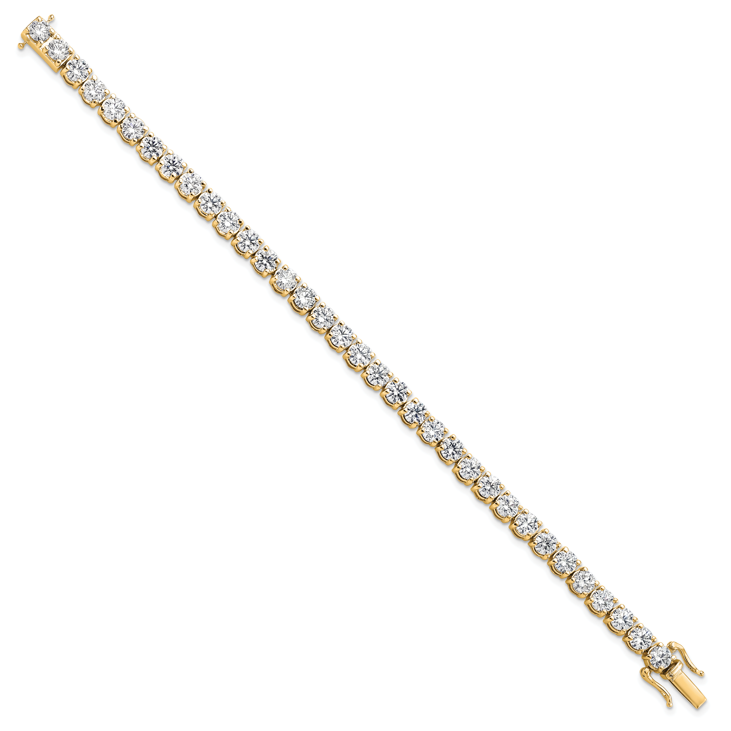14K White Gold VS/SI+ G+ Lab Grown Diamond Tennis Bracelet