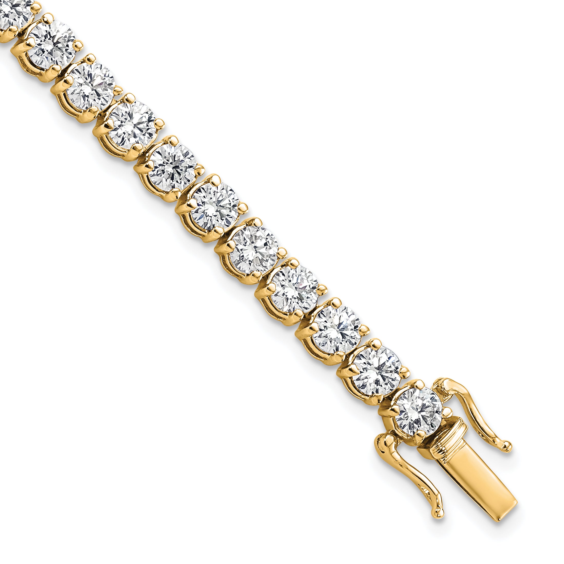 14K White Gold VS/SI+ G+ Lab Grown Diamond Tennis Bracelet