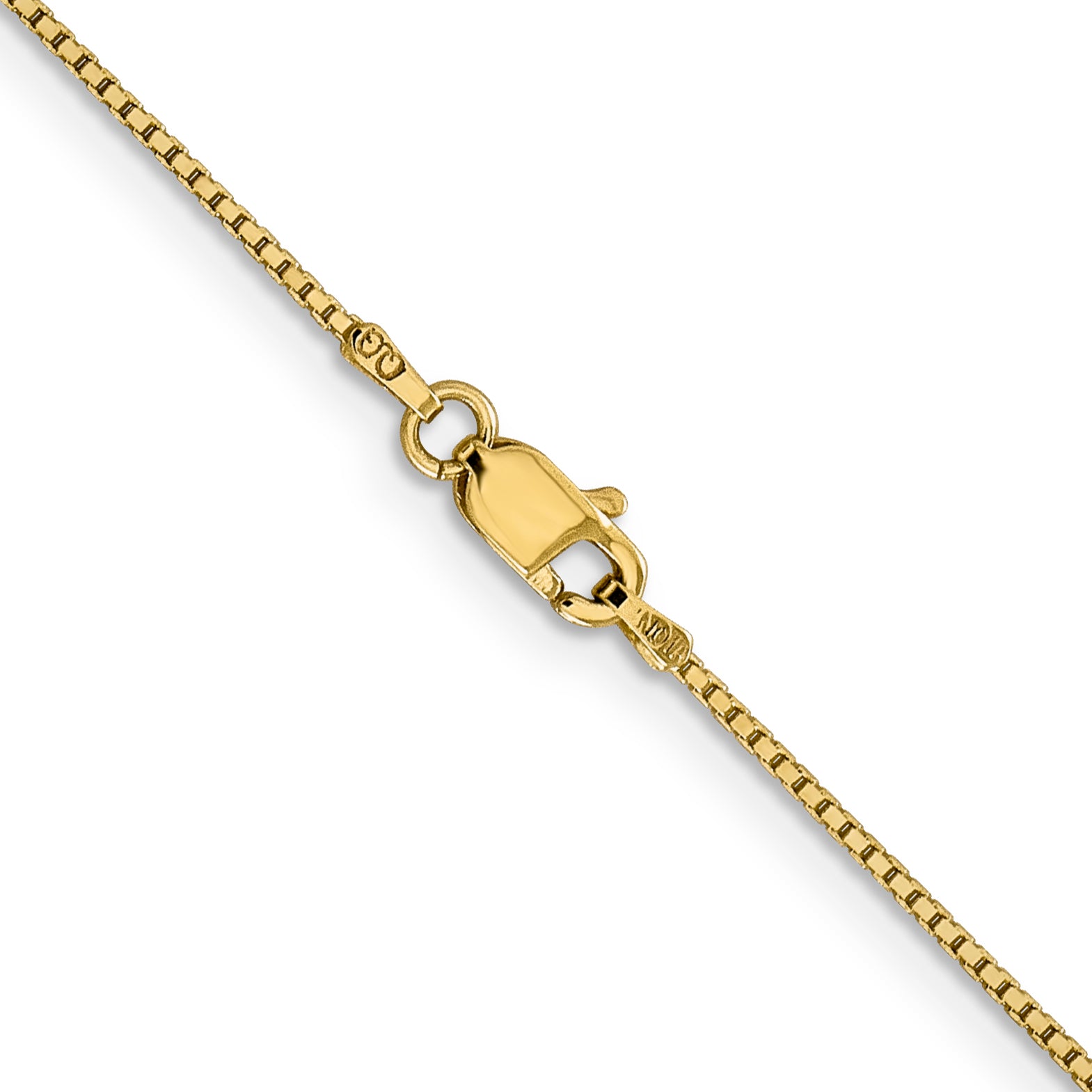 14K 16 Inch .95Mm Box With Lobster Clasp Chain