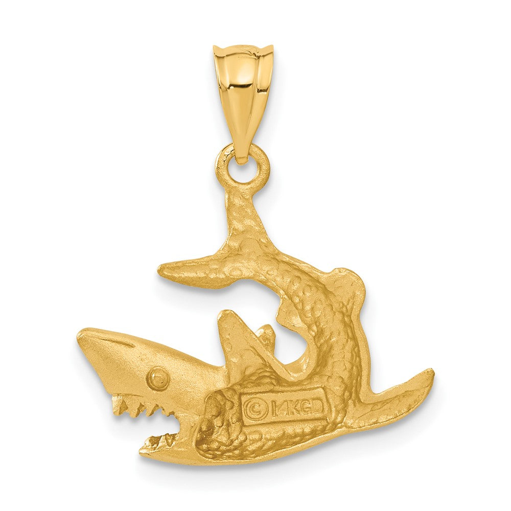 14k Shark Pendant