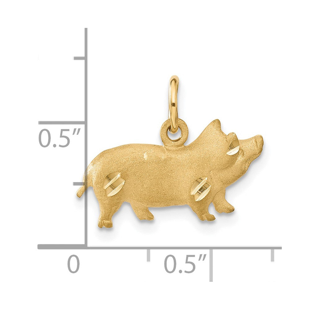 14k Pig Charm