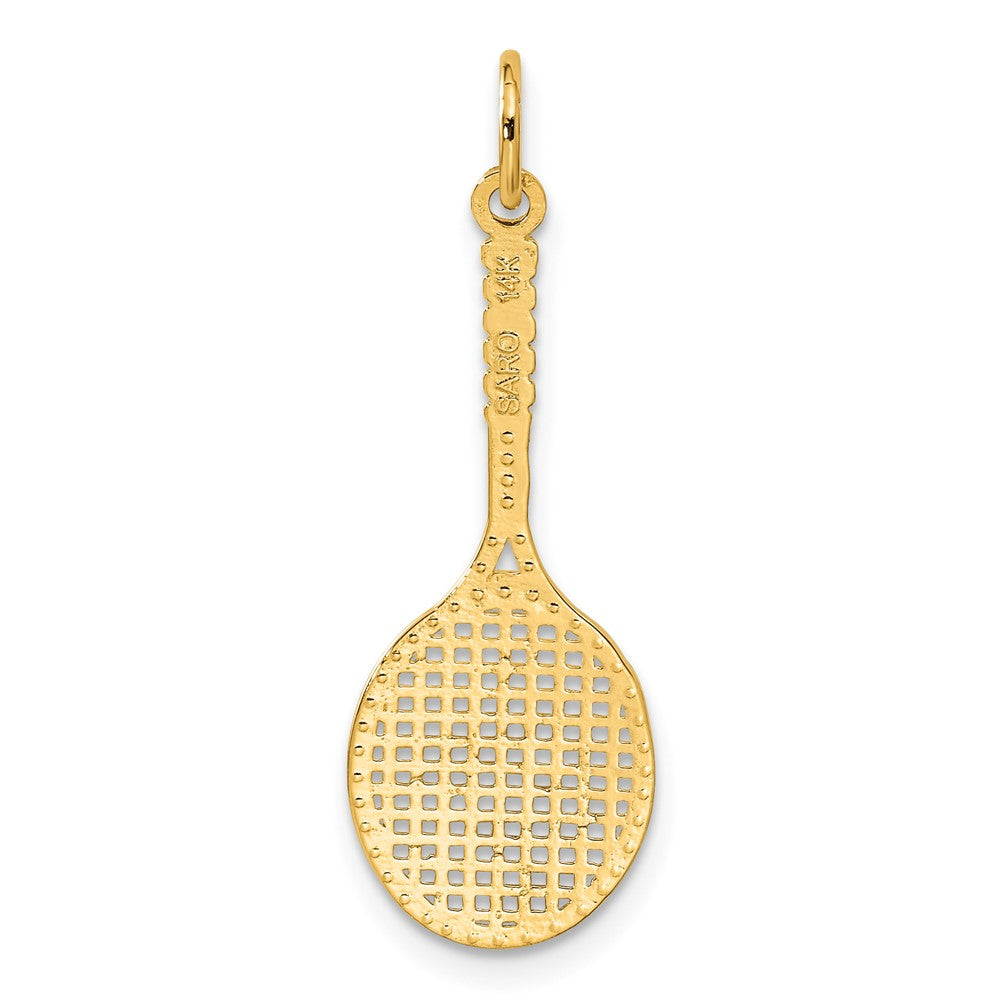 14k Tennis Racquet Charm