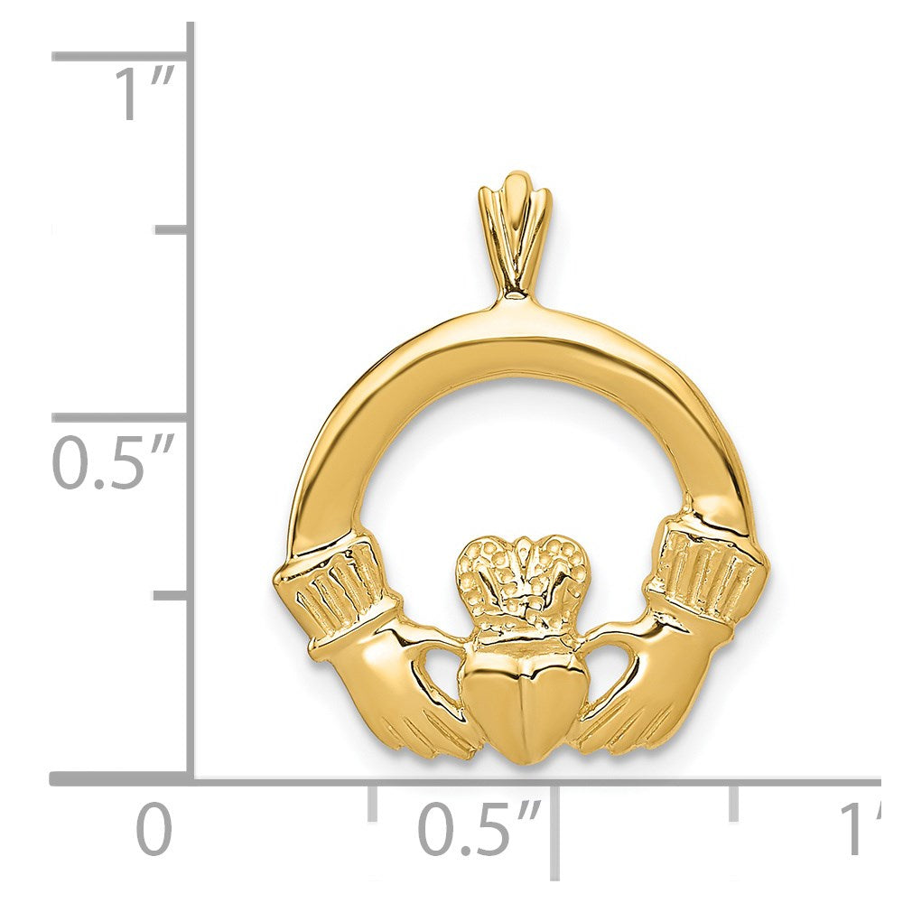 14k Claddagh Pendant
