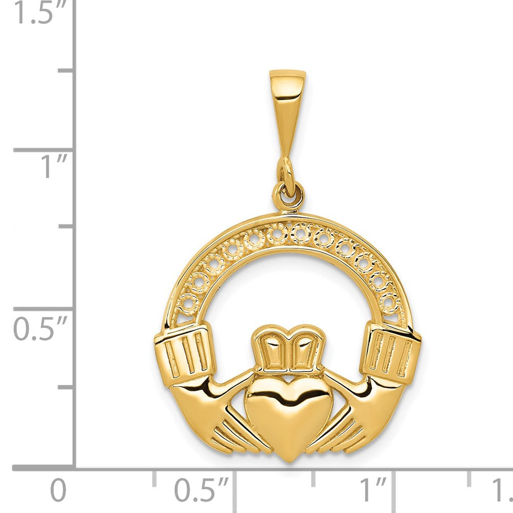 14k Claddagh Pendant