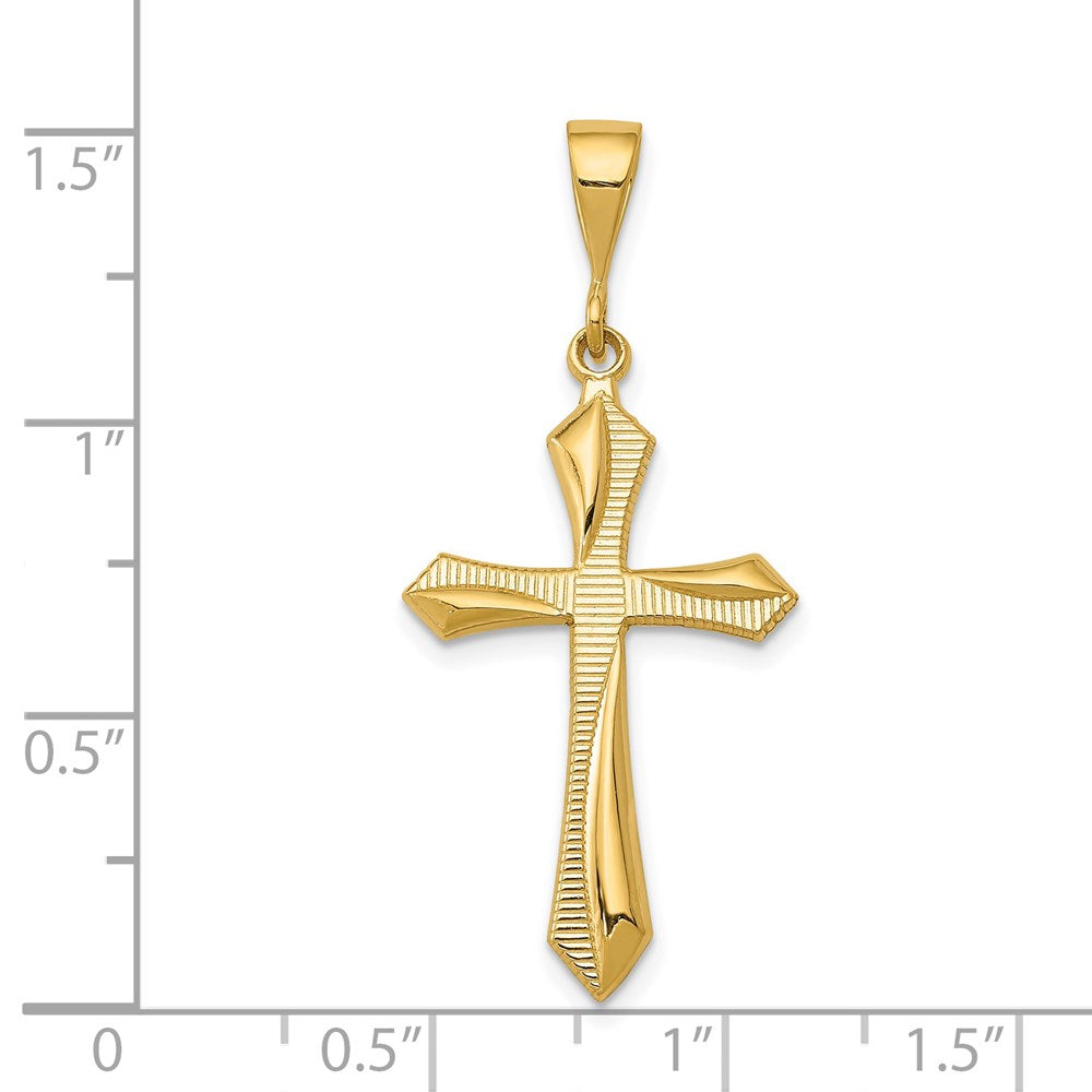 14k Passion Cross Pendant