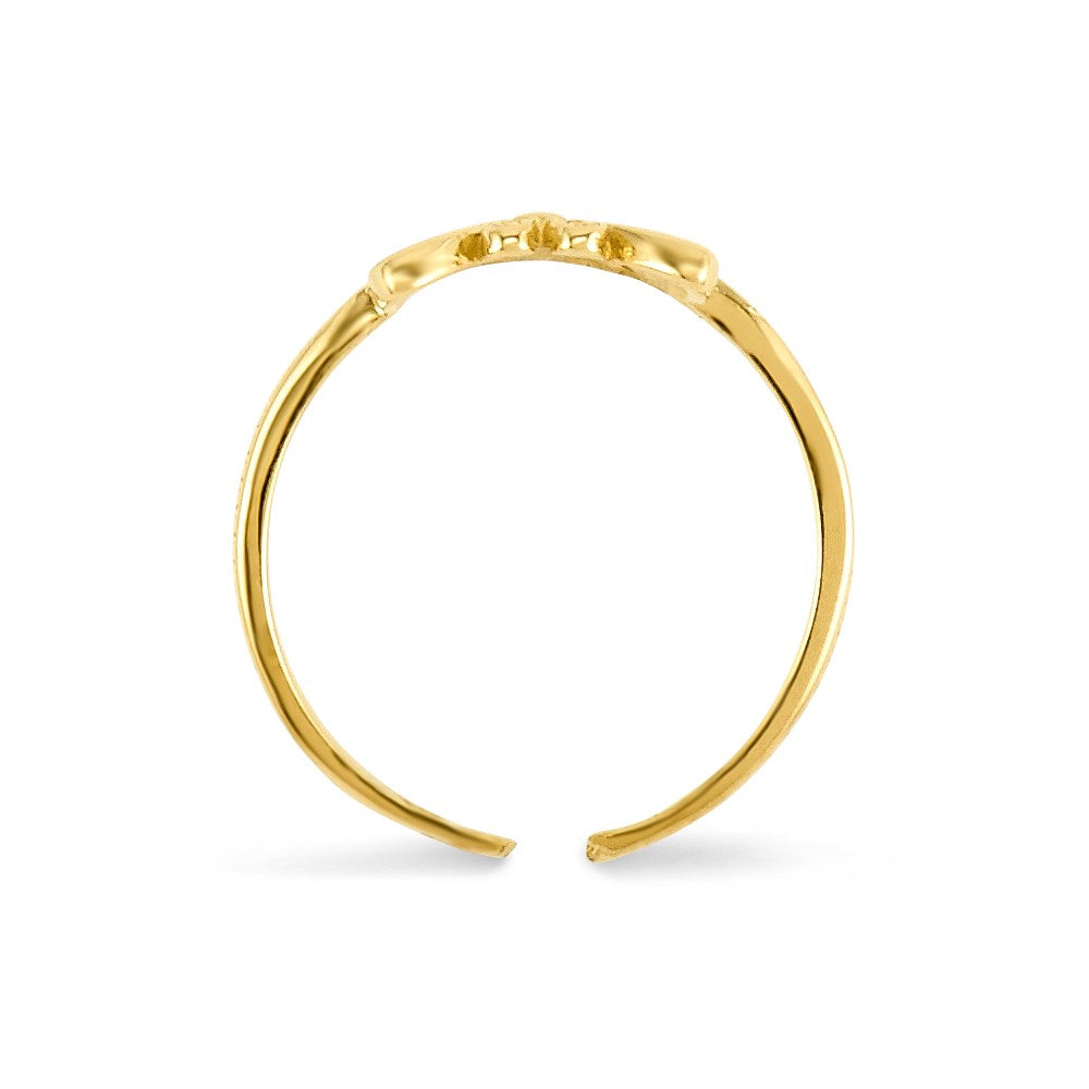 14k Butterfly Toe Ring