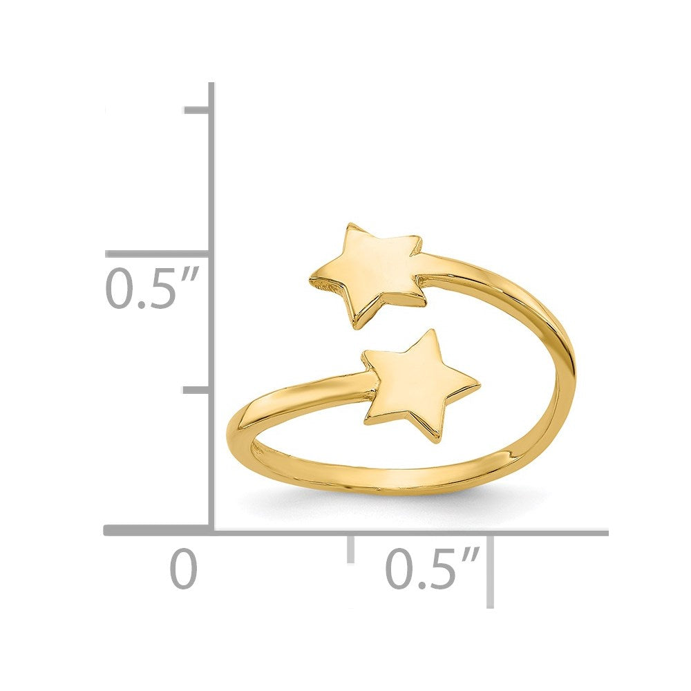 14k Star Toe Ring