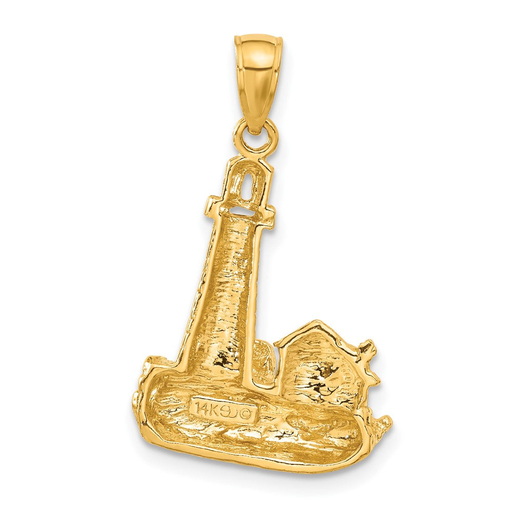 14k Lighthouse Pendant
