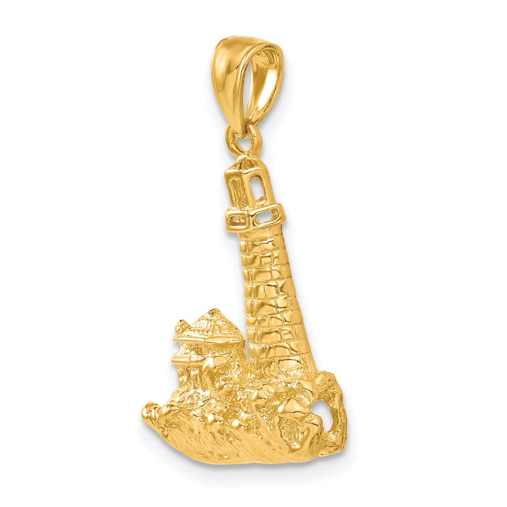 14k Lighthouse Pendant