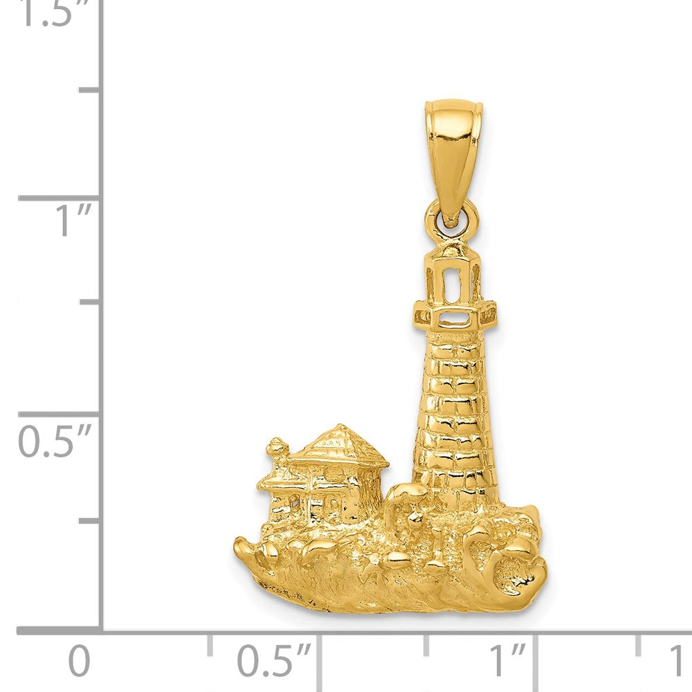 14k Lighthouse Pendant