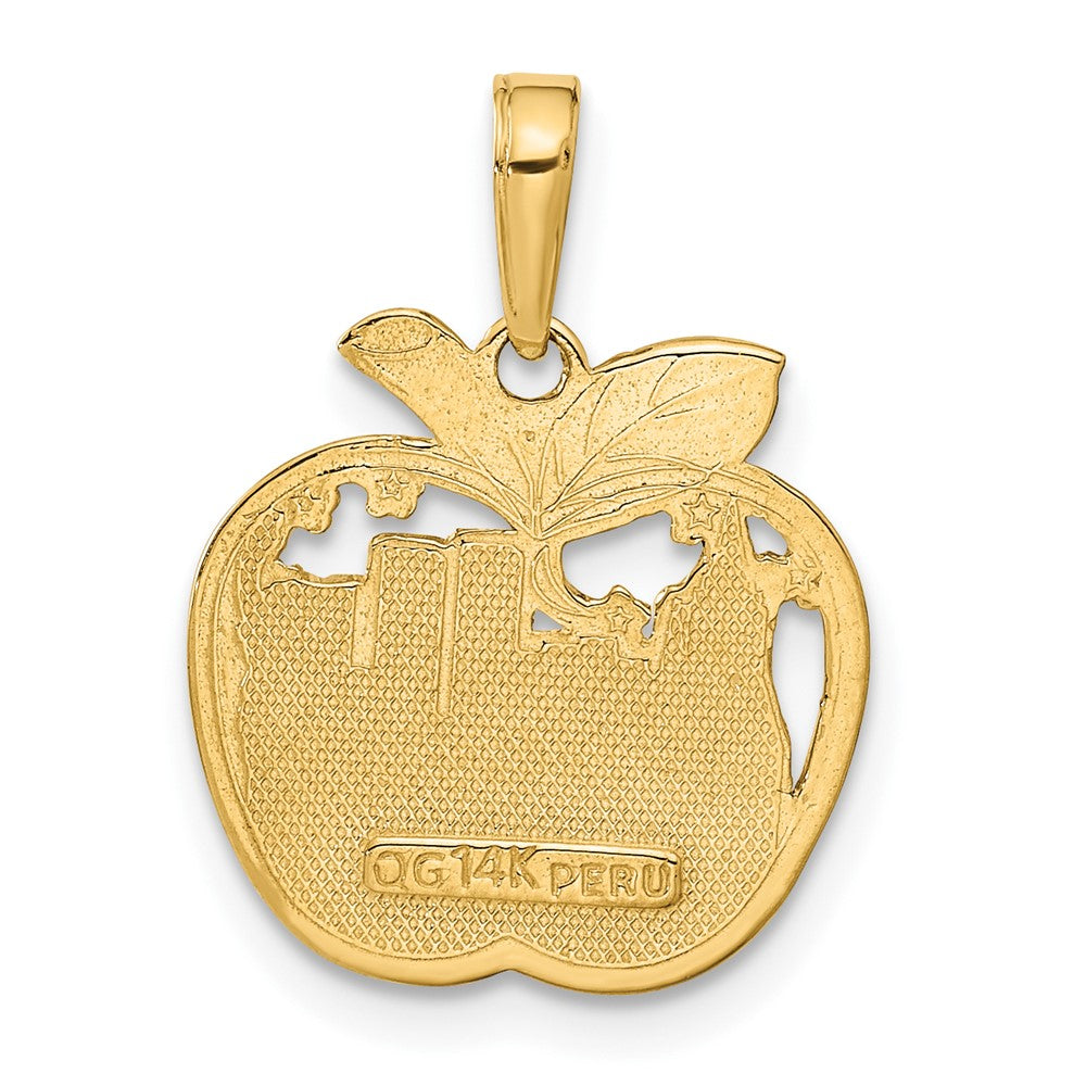 14k NEW YORK City Skyline in Apple Pendant