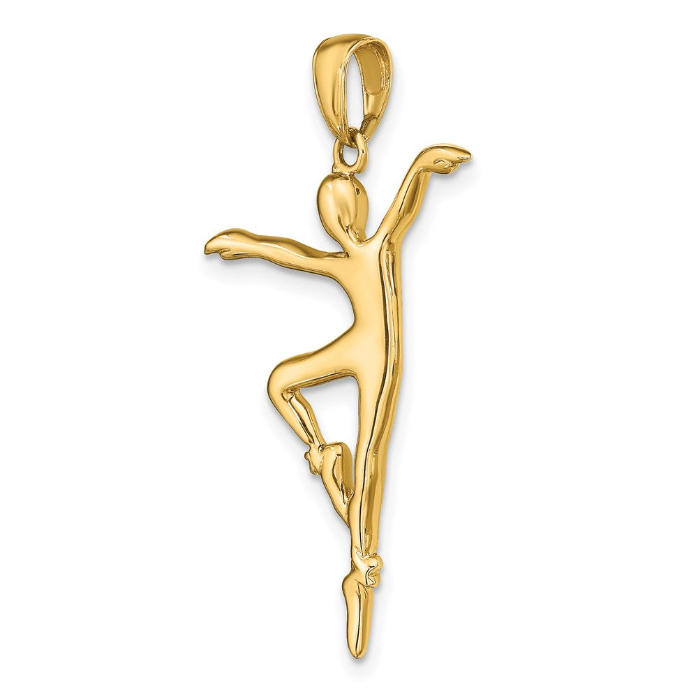 14k Ballet Dancer Pendant