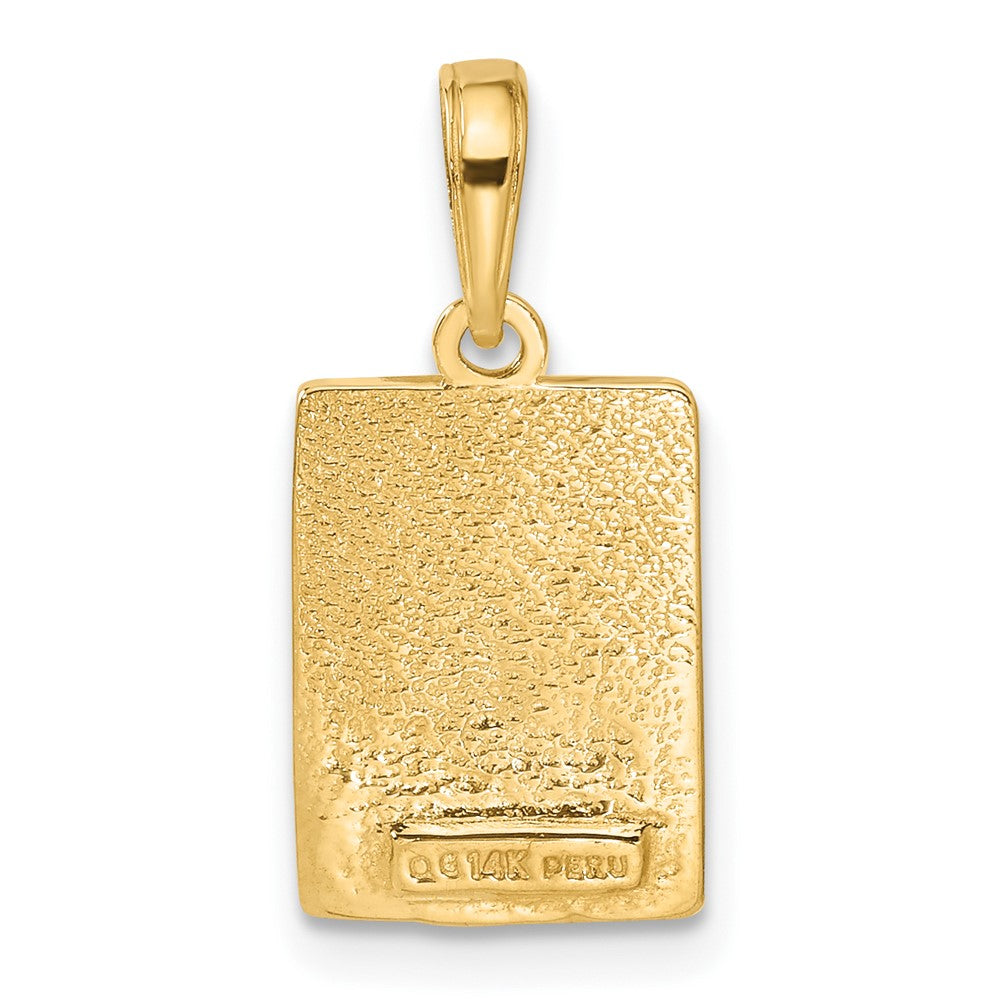 14k Mile 0 KEY WEST Mile Marker Pendant