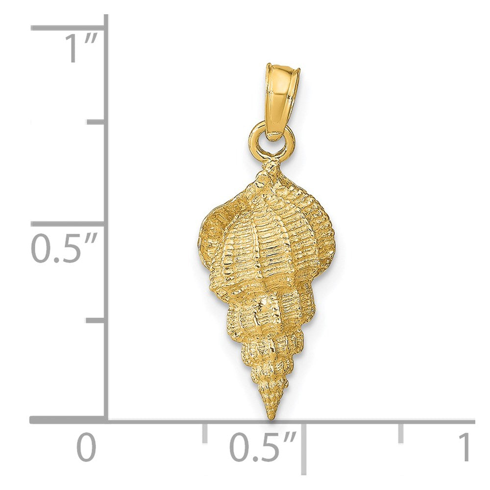 14k Conch Shell Pendant