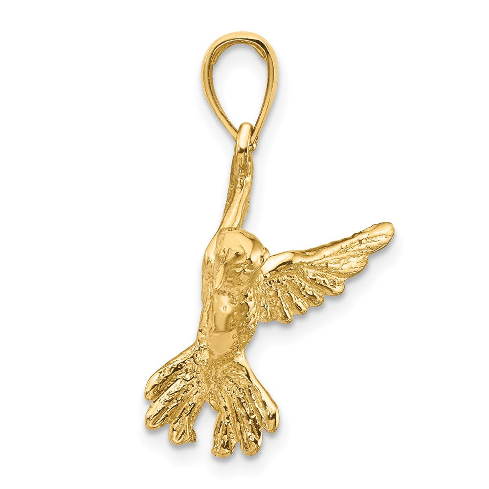 14k Hummingbird Pendant