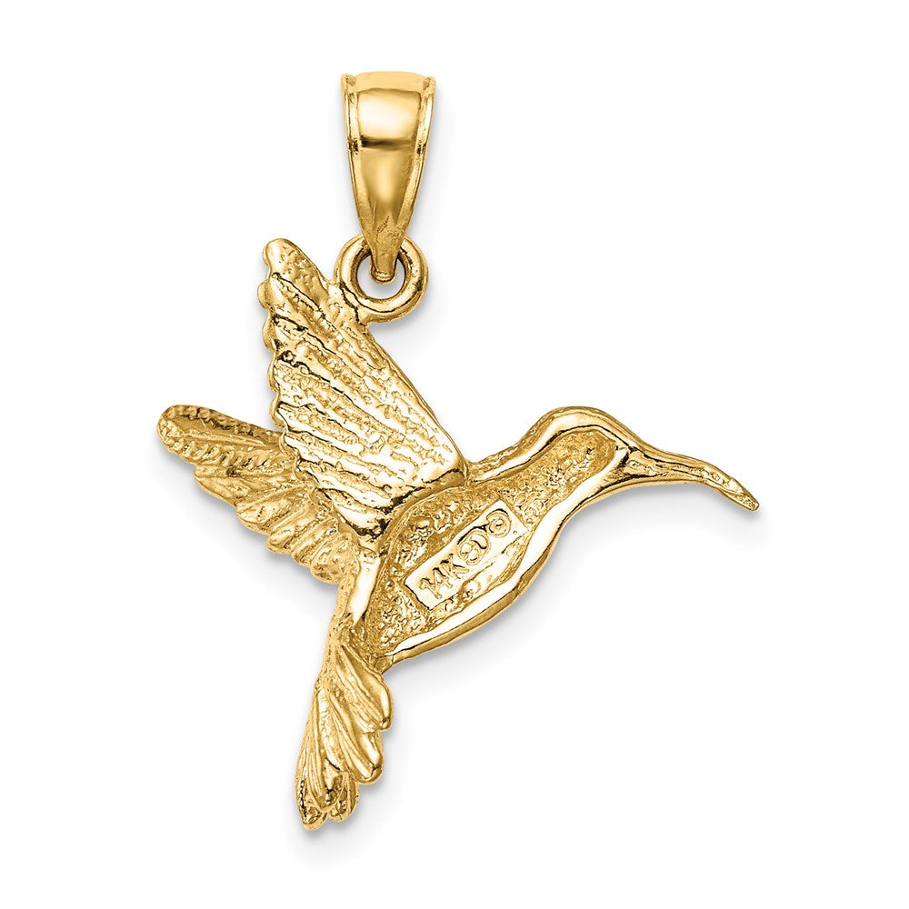 14k Hummingbird Pendant