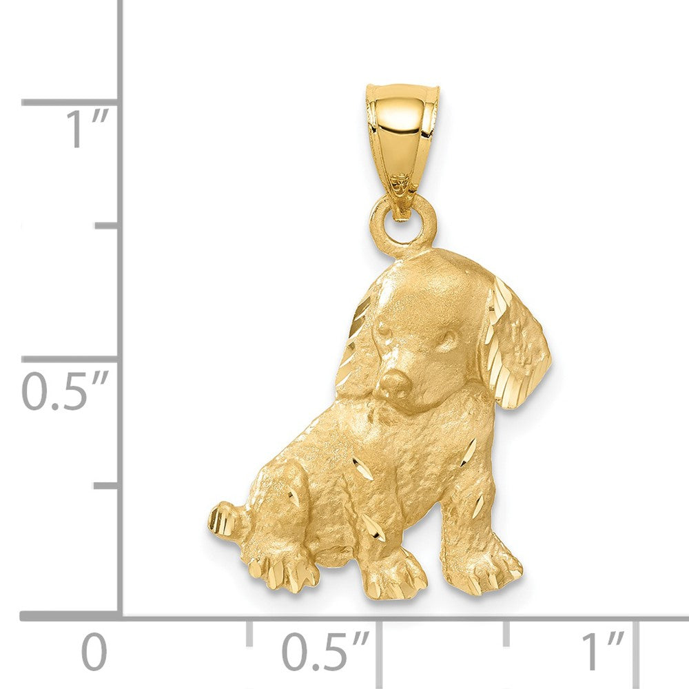 14k Dog Charm