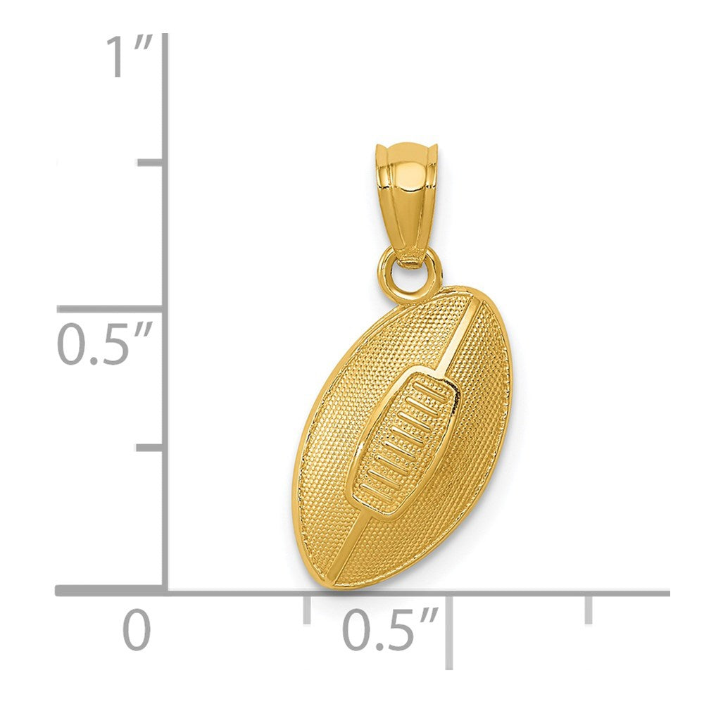 14k Football Pendant