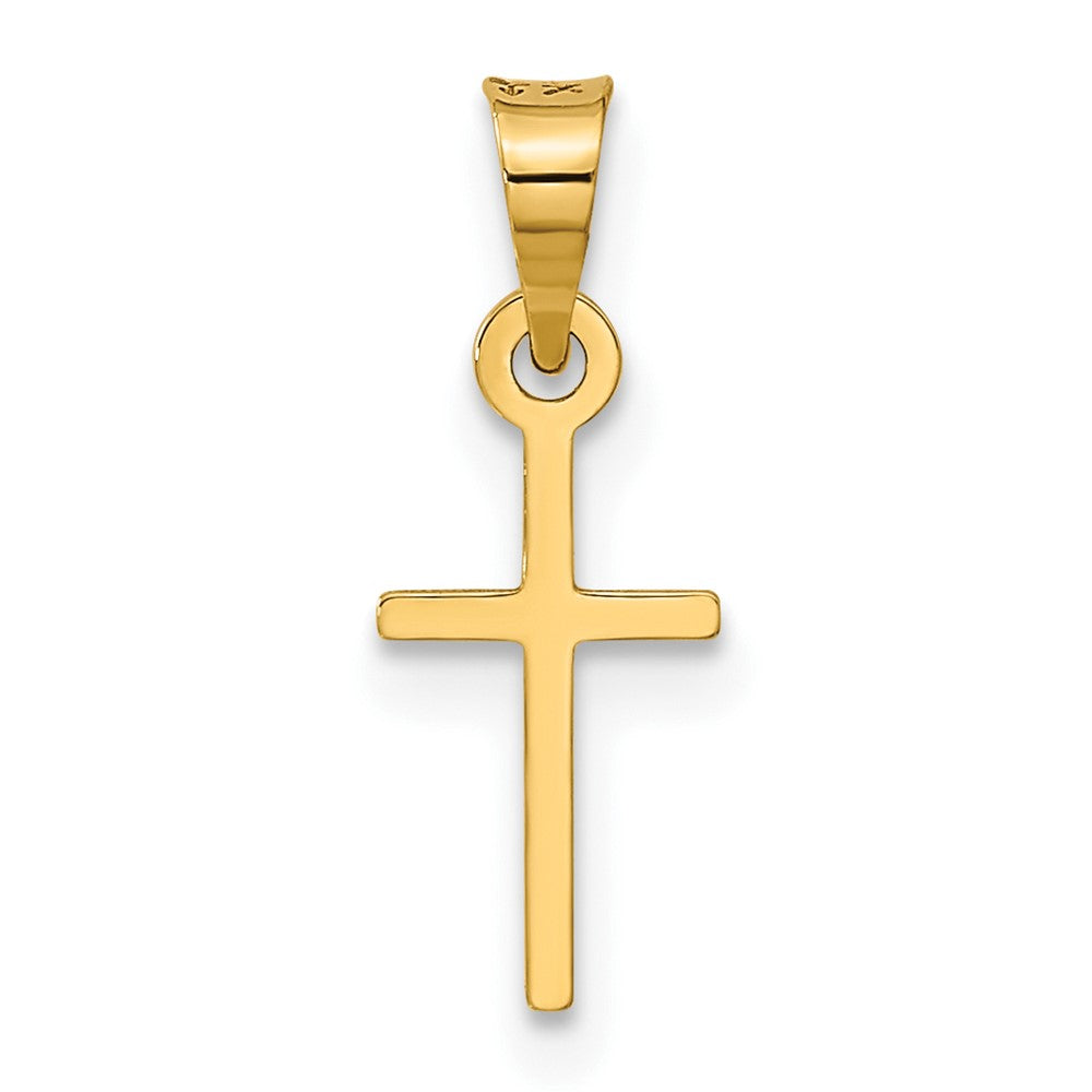 14k Polished Cross Charm