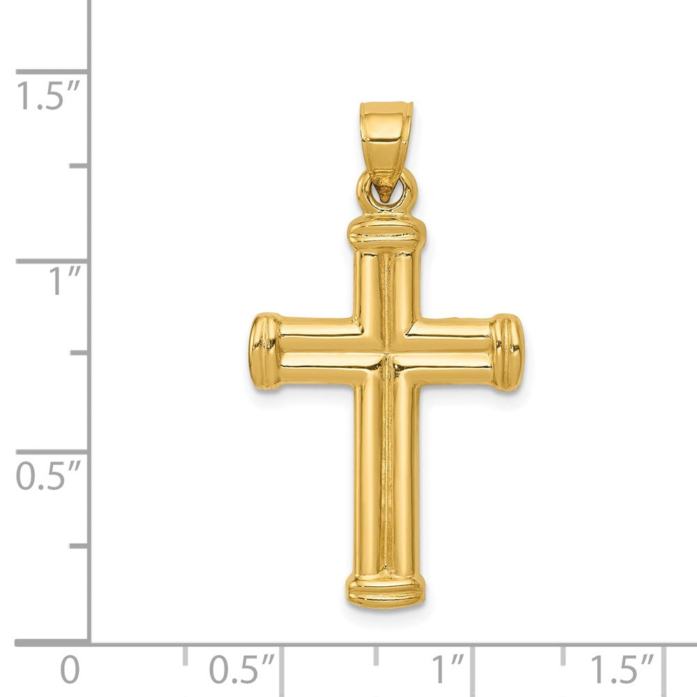 14k Hollow Cross Pendant