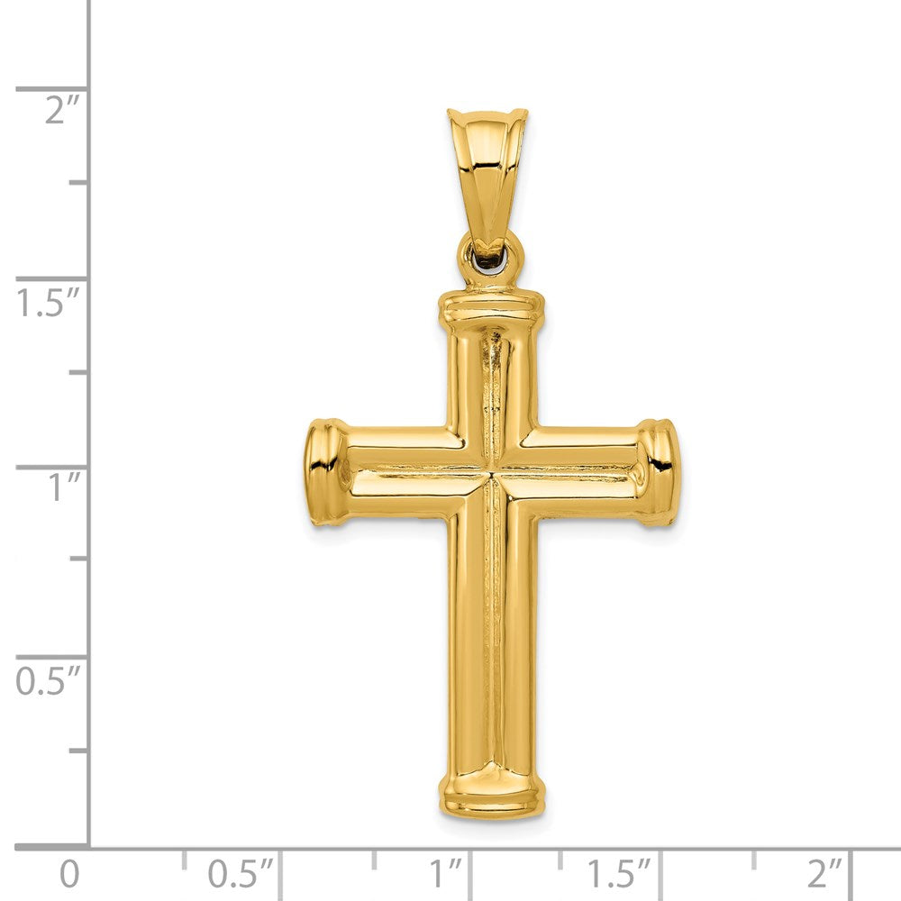 14k Hollow Cross Pendant
