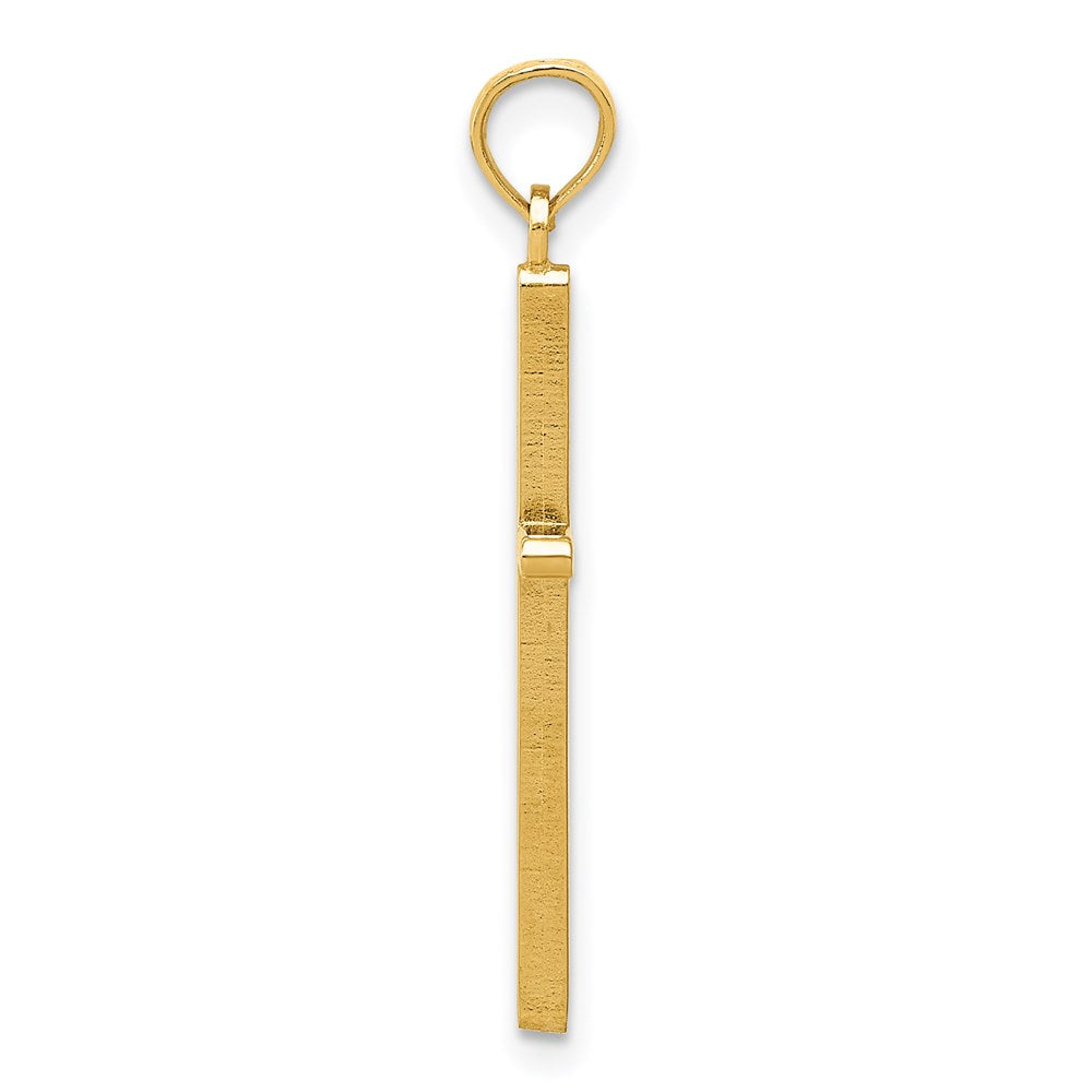 14k Polished Cross Pendant