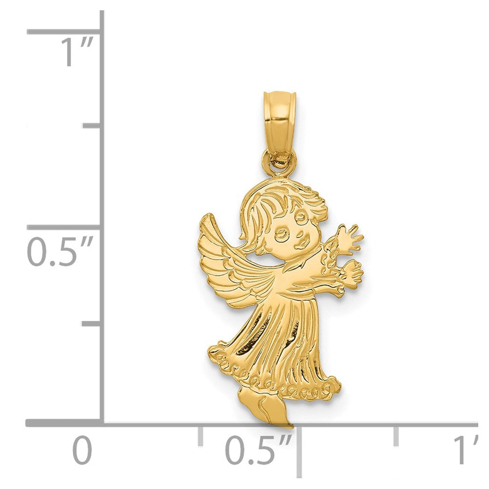 14k Angel Pendant