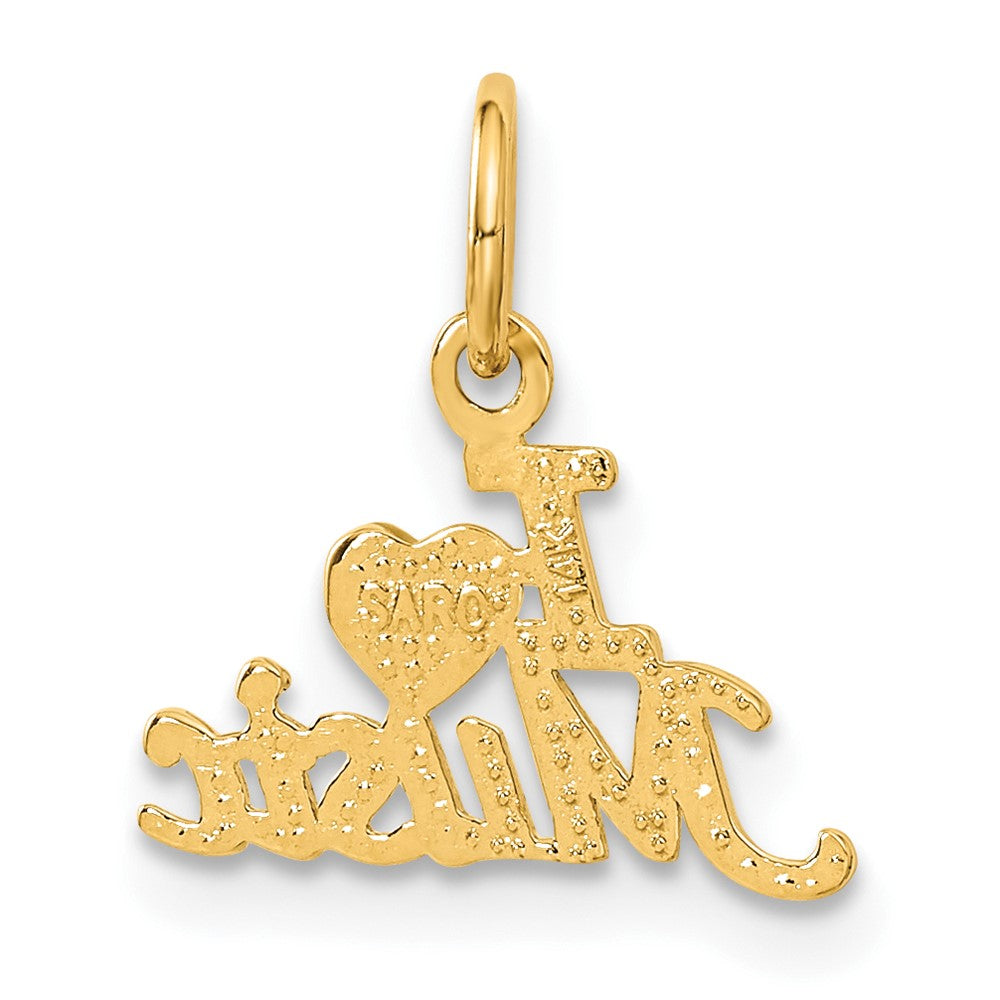 14K I HEART MUSIC Charm