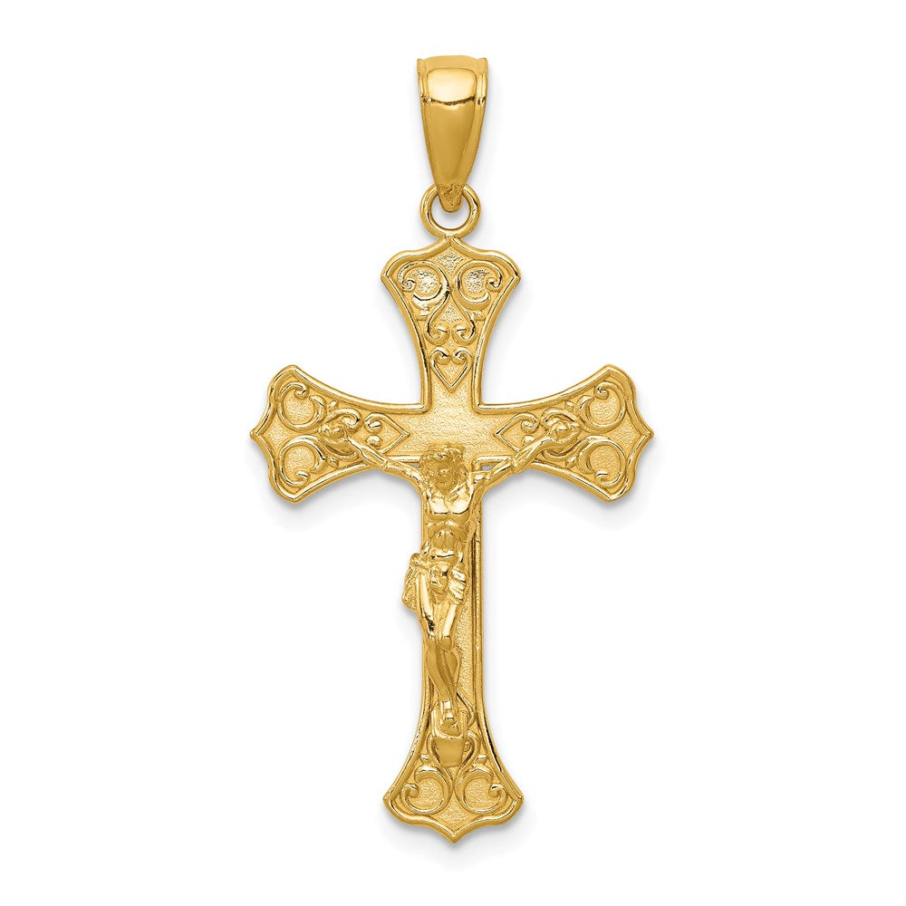 14K Crucifix Pendant