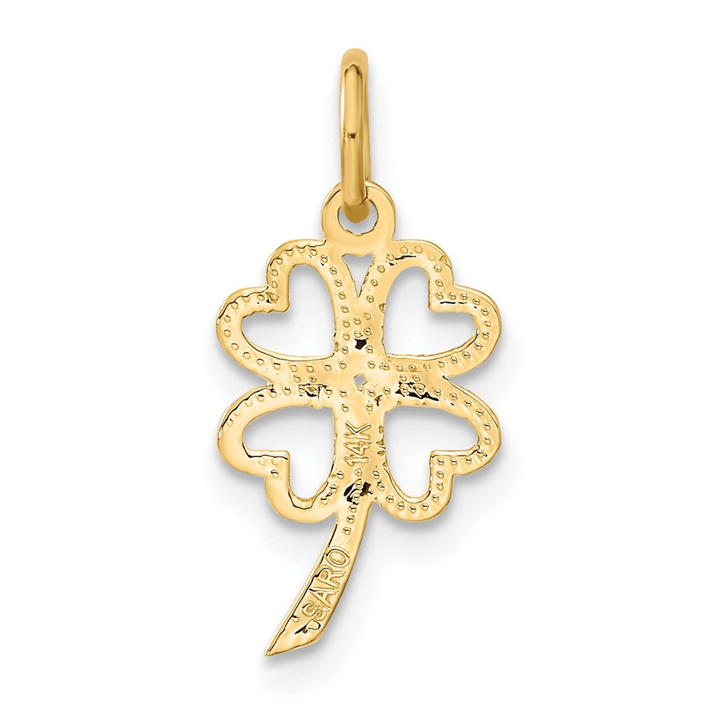 14k 4 Leaf Clover Charm